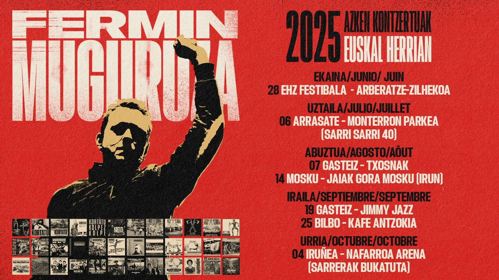 Fermin Muguruza 40. Urteurrena - Tour 2025