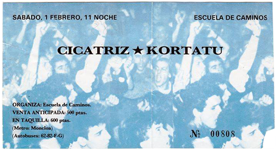 Concierto Cicatriz - Kortatu