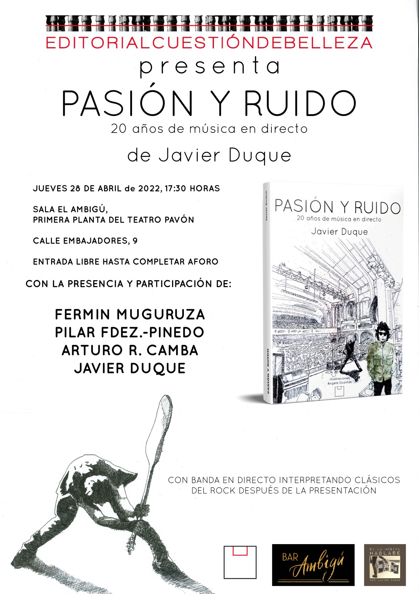 Hoy en Madrid: Presentación del libro «Pasión y Ruido»