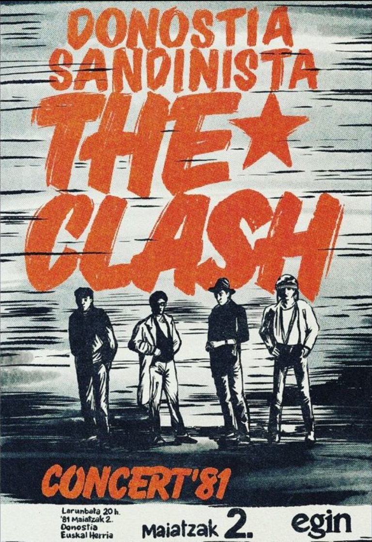 Replica del cartel de The Clash para la película Black is Beltza II Ainhoa