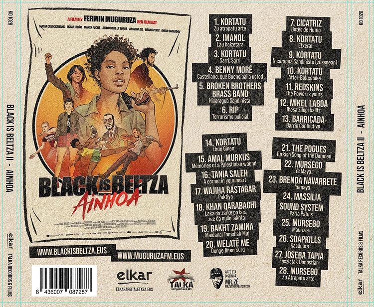 Black is Beltza II: Ainhoa - Contraportada de la Banda Sonora