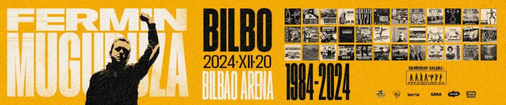 Concierto "Fermin Muguruza 1984-2024" Kontzertua - Bilbao Arena - 2024-12-20
